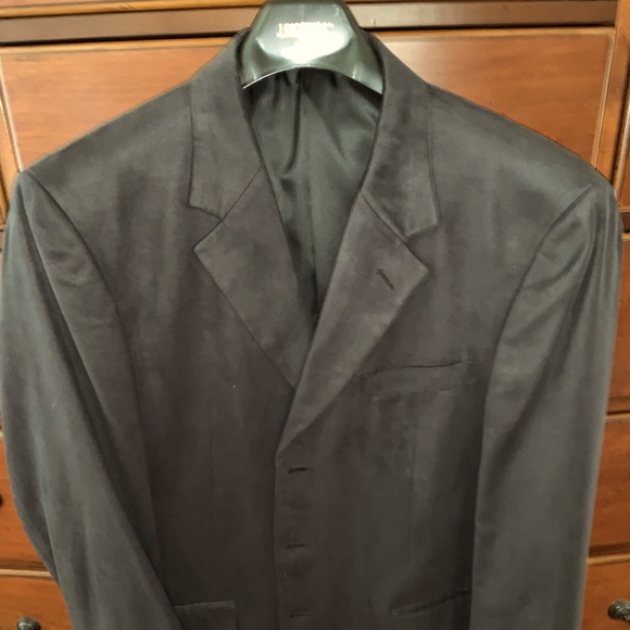 J Riggins men’s black suede jacket size 46 R - Picture 1 of 3